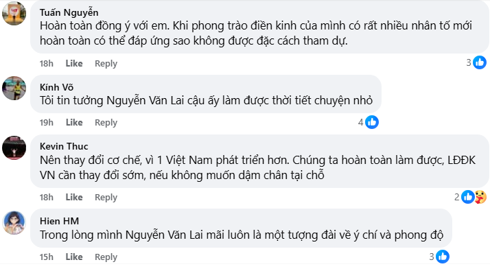 Huyền thoại điền kinh Nguyễn Văn Lai không được tham dự SEA Games 2025, cộng đồng mạng nói gì? - Ảnh 3. Huyền thoại điền kinh Nguyễn Văn Lai không được tham dự SEA Games 2025, cộng đồng mạng nói gì? - Ảnh 3.