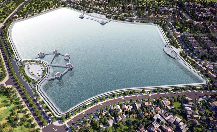 Hà Nội đẩy nhanh tiến độ dự án hồ điều hòa gần 1.000 tỷ đồng - Ảnh 7. Hà Nội đẩy nhanh tiến độ dự án hồ điều hòa gần 1.000 tỷ đồng - Ảnh 7.