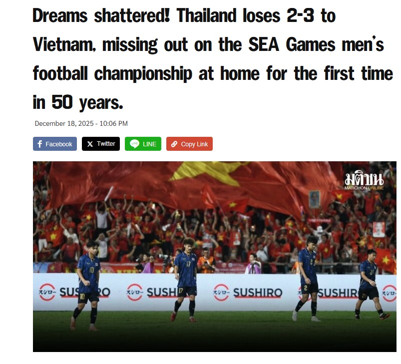 Báo chí Đông Nam Á khen ngợi màn ngược dòng của U22 Việt Nam, có chung bình luận về thất bại của tuyển trẻ Thái Lan - Ảnh 2.