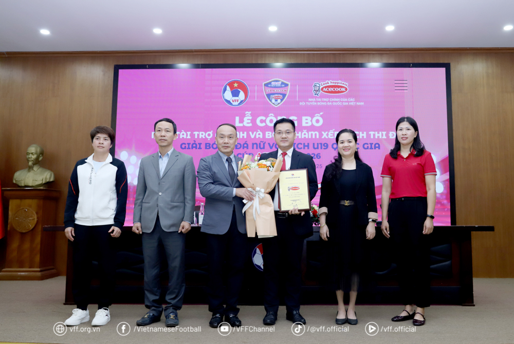 Công bố tài trợ và bốc thăm xếp lịch thi đấu giải U19 nữ QG – Cúp ACECOOK 2026 - Ảnh 2.