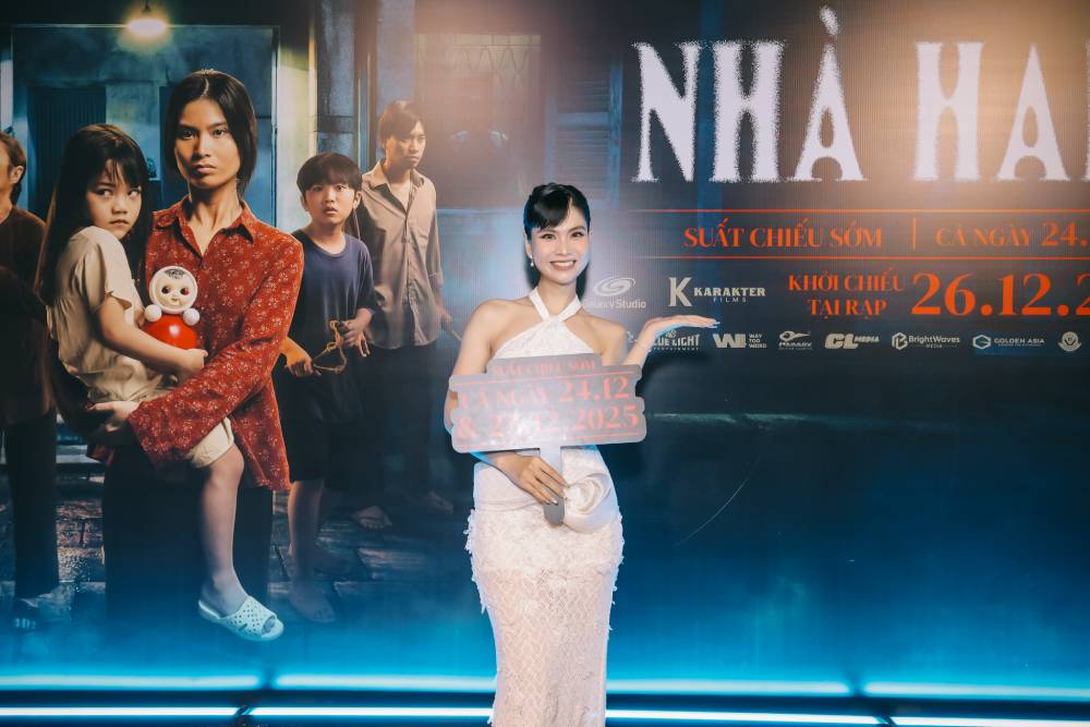 Phim “Nhà hai chủ” tại buổi công chiếu: Khán giả sợ hãi, thót tim vì cảnh hù doạ - Ảnh 4.