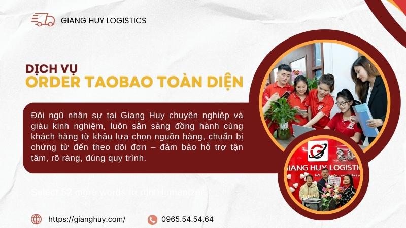 Order Taobao trực tiếp về Việt qua nhanh chóng, an toàn với Giang Huy Logistics - Ảnh 2.