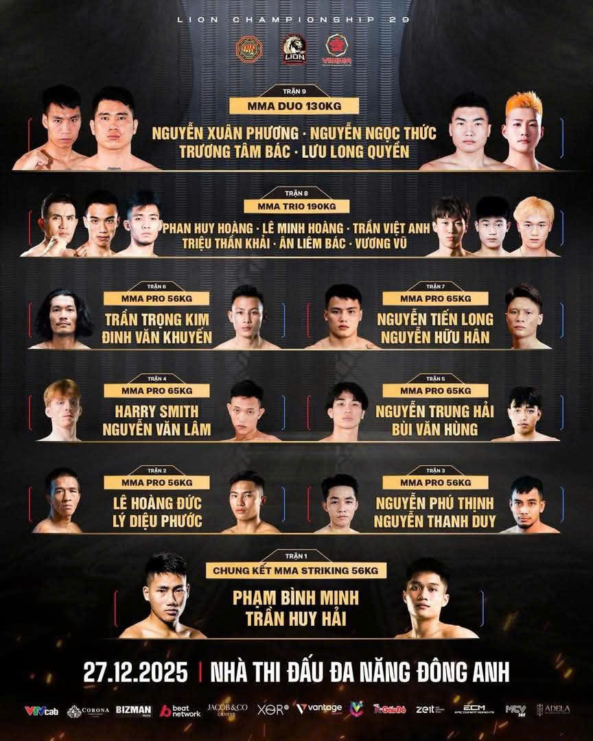 LION Championship 29: Bùng nổ với loạt trận đỉnh cao cuối cùng năm 2025 - Ảnh 1. LION Championship 29: Bùng nổ với loạt trận đỉnh cao cuối cùng năm 2025 - Ảnh 1.