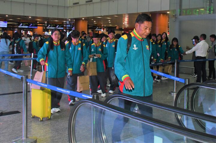 Đội tuyển bóng đá nữ Myanmar đã rời sân bay quốc tế Yangon vào sáng 2/12 để lên đường sang Thái Lan, tham dự SEA Games 2025 Đội tuyển bóng đá nữ Myanmar đã rời sân bay quốc tế Yangon vào sáng 2/12 để lên đường sang Thái Lan, tham dự SEA Games 2025