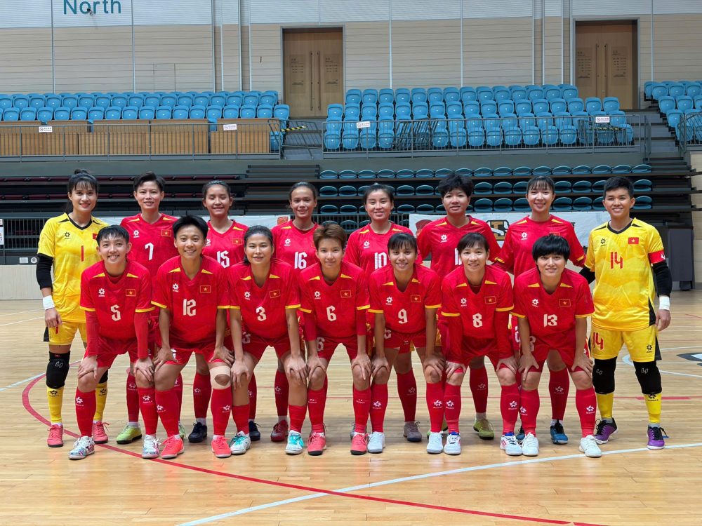 Đội futsal nữ Việt Nam sẵn sàng cho SEA Games 2025 - Ảnh 1. Đội futsal nữ Việt Nam sẵn sàng cho SEA Games 2025 - Ảnh 1.