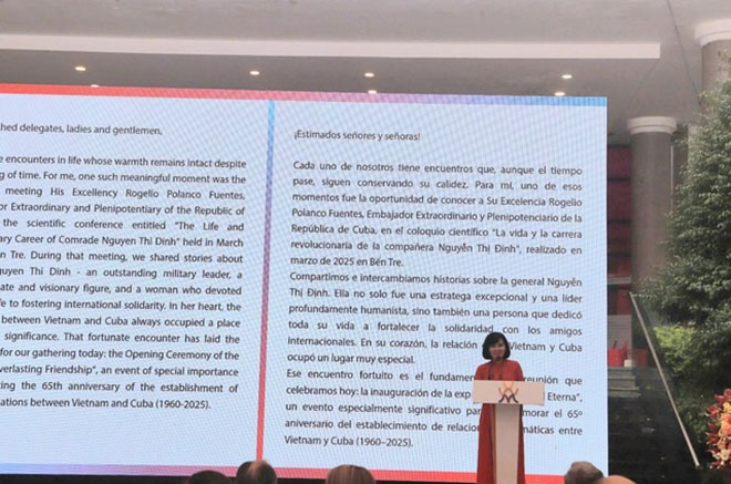 Triển lãm &quot;Nghĩa tình thủy chung&quot; thắt chặt tình hữu nghị Việt Nam - Cuba - Ảnh 1.