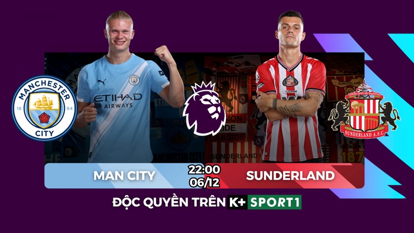 Link xem trực tiếp bóng đá Man City vs Sunderland 22h00 hôm nay, xem Premier League vòng 15 - Ảnh 2.