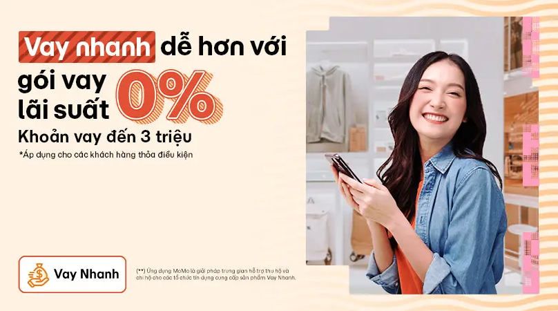 Giải pháp Vay online dễ dàng, nhận tiền ngay trong 3 phút từ Vay Nhanh trên MoMo - Ảnh 1.