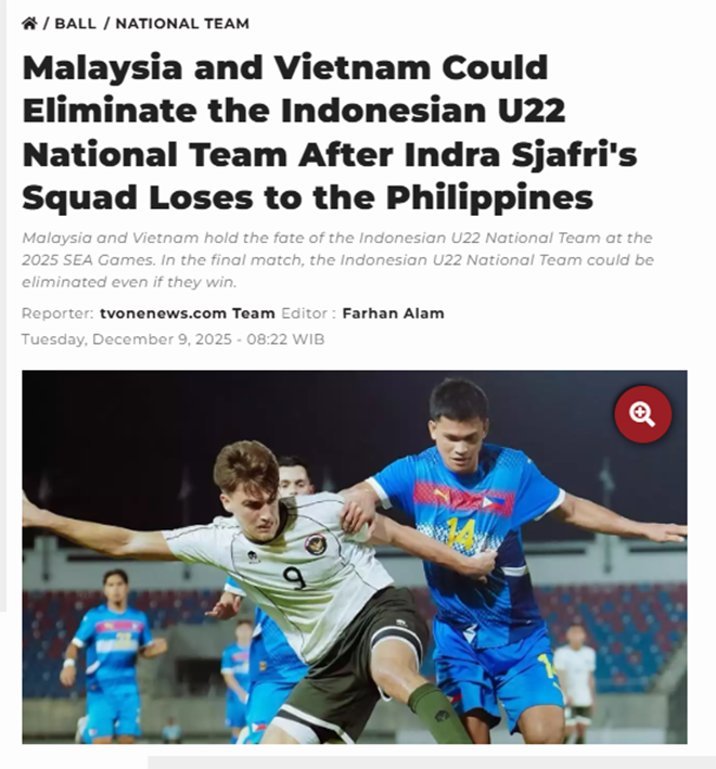 Đối diện nguy cơ bị loại khỏi SEA Games 2025, HLV Indonesia nói về khả năng U22 Việt Nam bắt tay U22 Malaysia - Ảnh 2. Đối diện nguy cơ bị loại khỏi SEA Games 2025, HLV Indonesia nói về khả năng U22 Việt Nam bắt tay U22 Malaysia - Ảnh 2.