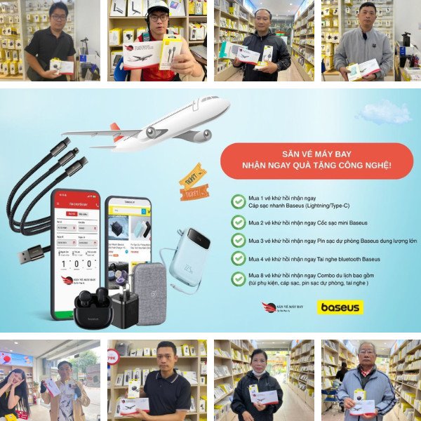 Đặt vé máy bay – Tặng ngay phụ kiện công nghệ cao cấp Promax - Ảnh 3. Đặt vé máy bay – Tặng ngay phụ kiện công nghệ cao cấp Promax - Ảnh 3.