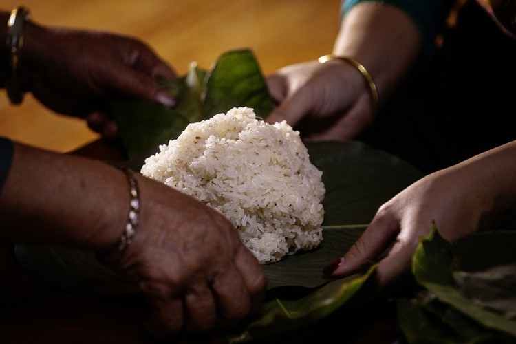 Độc đáo lễ mừng cơm mới của đồng bào Thái ở Mai Châu - Ảnh 3. Độc đáo lễ mừng cơm mới của đồng bào Thái ở Mai Châu - Ảnh 3.