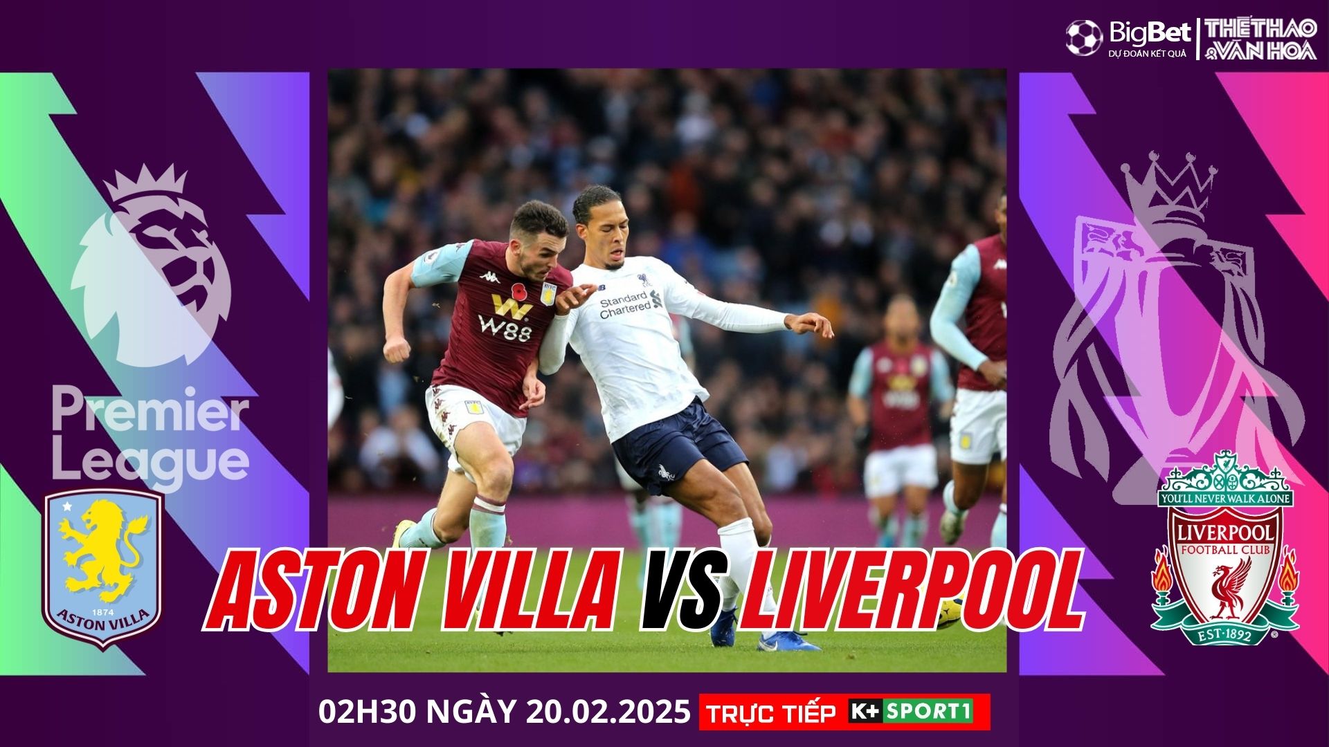 Nhận định, soi tỷ lệ Aston Villa vs Liverpool 2h30 ngày 20/2, Ngoại hạng Anh