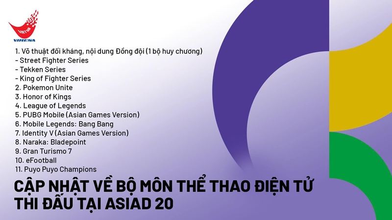 BTC Asian Games 2026 công bố 13 nội dung thi đấu Esports, có một game gợi nhớ ký ức tuổi thơ - Ảnh 1.