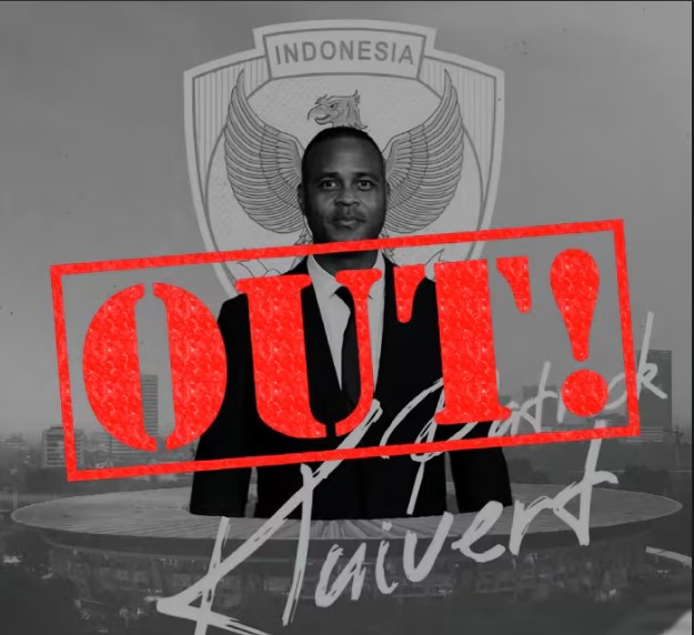 Biểu ngữ &quot;Kluivert OUT&quot; xuất hiện tràn lan tại Indonesia 