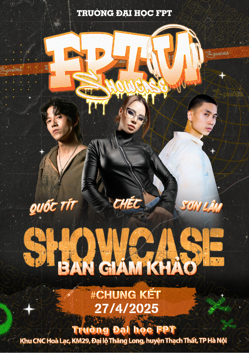 Sơn Lâm, Chéc, Quốc Tít làm giám khảo cuộc thi nhảy FPTU Showcase 2025 - Ảnh 1.