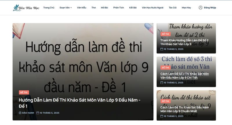 Khám phá kho tàng văn học miễn phí tại Yeuvanhoc.edu.vn - Ảnh 1.