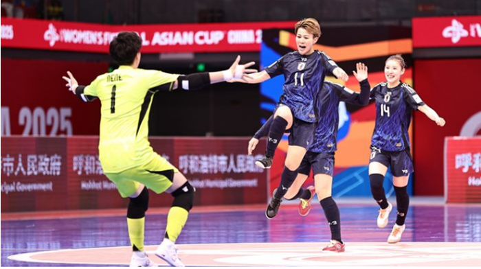 Nhật Bản đánh bại Iran, gặp Thái Lan ở chung kết giải futsal nữ Châu Á 2025