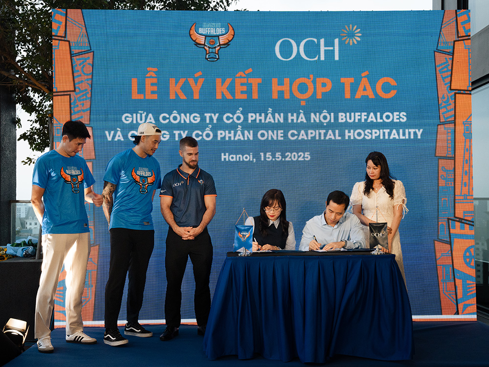 CLB bóng rổ Hanoi Buffaloes ra mắt nhà tài trợ - Ảnh 2.