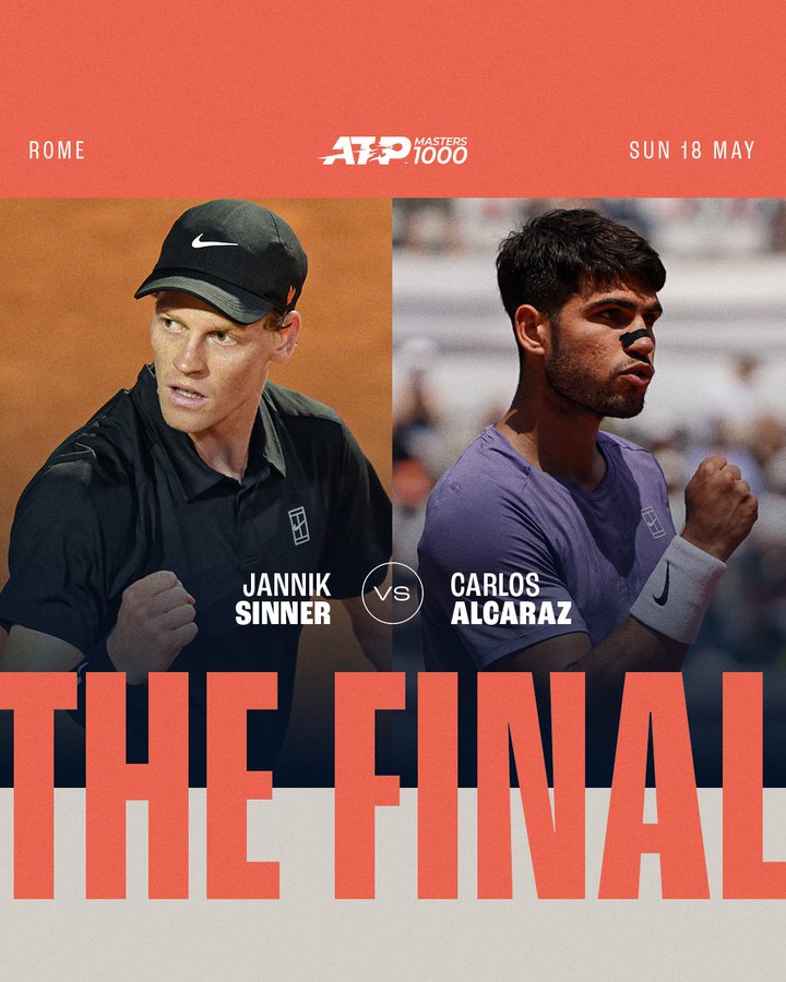 Link xem trực tiếp Sinner vs Alcaraz