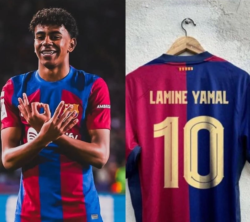 CHÍNH THỨC: Lamine Yamal sẽ khoác áo số 10 huyền thoại của Barcelona - Ảnh 2. CHÍNH THỨC: Lamine Yamal sẽ khoác áo số 10 huyền thoại của Barcelona - Ảnh 2.