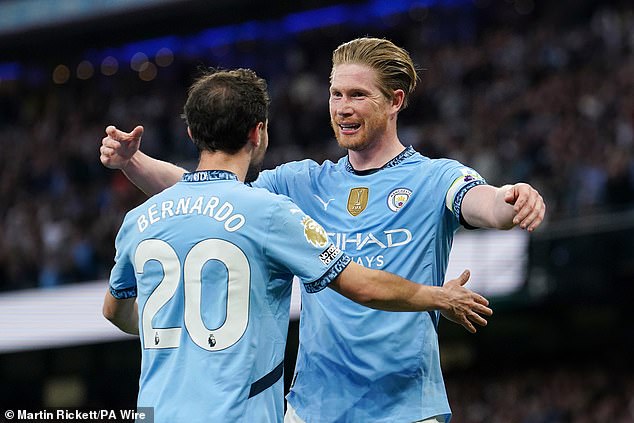 De Bruyne tỏa sáng, giúp Man City tiến gần tấm vé Champions League - Ảnh 1.