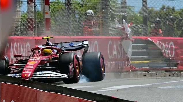 Lewis Hamilton gặp tai nạn tại Monaco GP, đội Ferrari chạy đua với thời gian - Ảnh 1.
