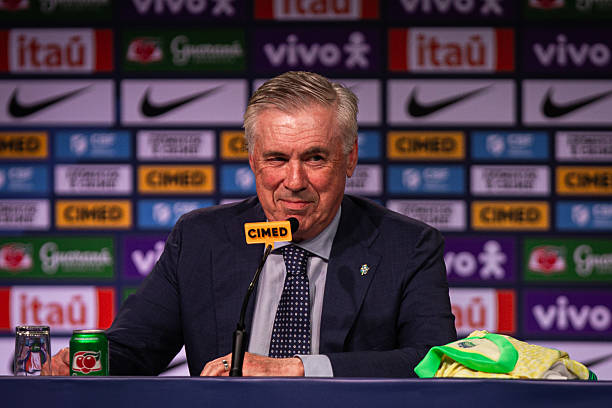 Carlo Ancelotti ra mắt trên cương vị HLV tuyển Brazil
