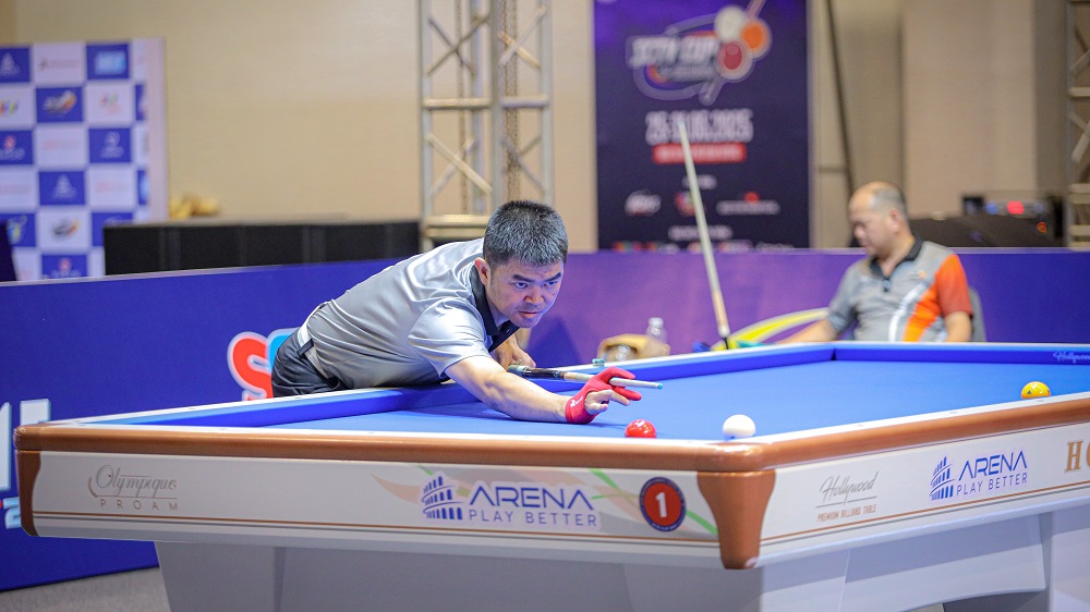 Nhà vô địch SEA Games lập kỷ lục series 17 điểm tại vòng loại giải billiards quốc tế  - Ảnh 1.