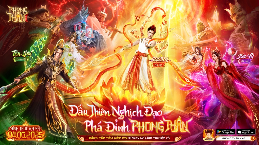 Phong Thần VNG tung TVC với bộ ba đại sứ SOOBIN - Tiến Linh - Jun Vũ - Ảnh 1.