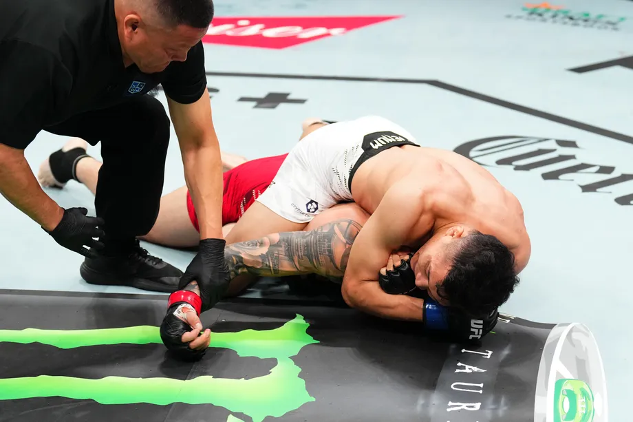 Võ sĩ Việt Nam khiến đối thủ bất tỉnh, giành chiến thắng đầu tiên tại UFC - Ảnh 1.
