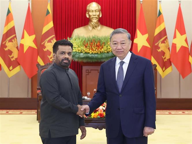 Tổng Bí thư Tô Lâm tiếp Tổng thống Sri Lanka - Ảnh 1. Tổng Bí thư Tô Lâm tiếp Tổng thống Sri Lanka - Ảnh 1.