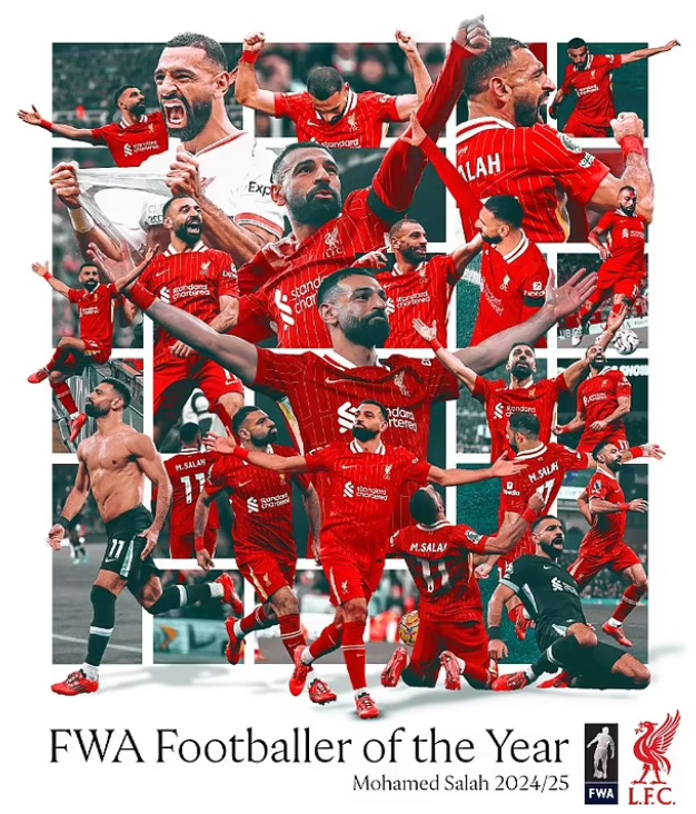 Vua Ai Cập Mohamed Salah giành chiến thắng áp đảo 90% tại Anh ở một đề cử - Ảnh 1. Salah