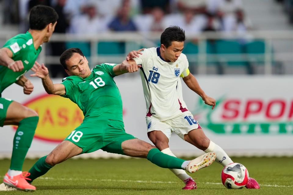 Báo Thái Lan lý giải thất bại của đội nhà trước Turkmenistan ở vòng loại Asian Cup 2027 - Ảnh 1.