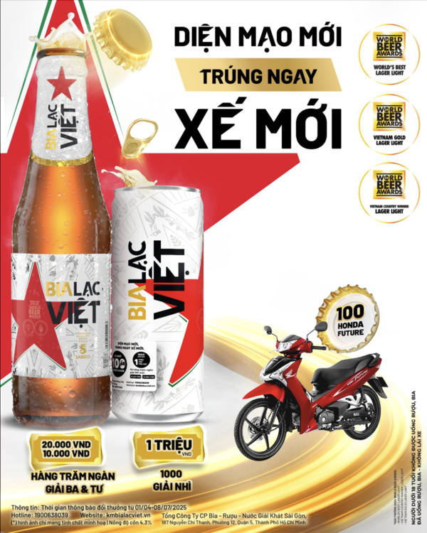 Bia Lạc Việt “diện mạo mới”, mang đến cơ hội “lên đời” xế mới - Ảnh 2.