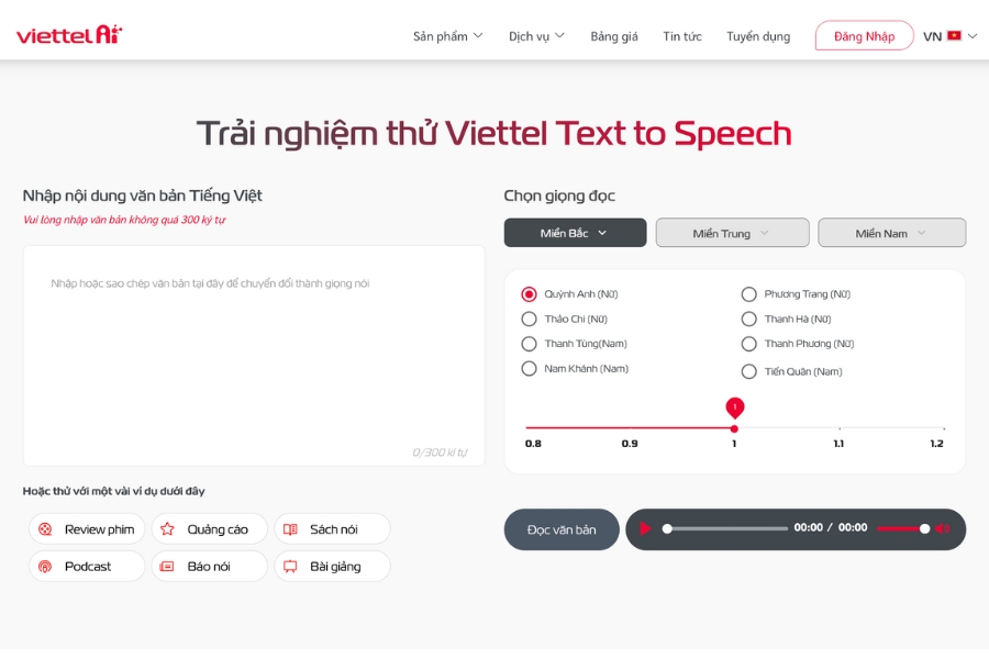 Tạo giọng review phim Việt Nam miễn phí tự nhiên với Viettel AI - Ảnh 2. Tạo giọng review phim Việt Nam miễn phí tự nhiên với Viettel AI - Ảnh 2.