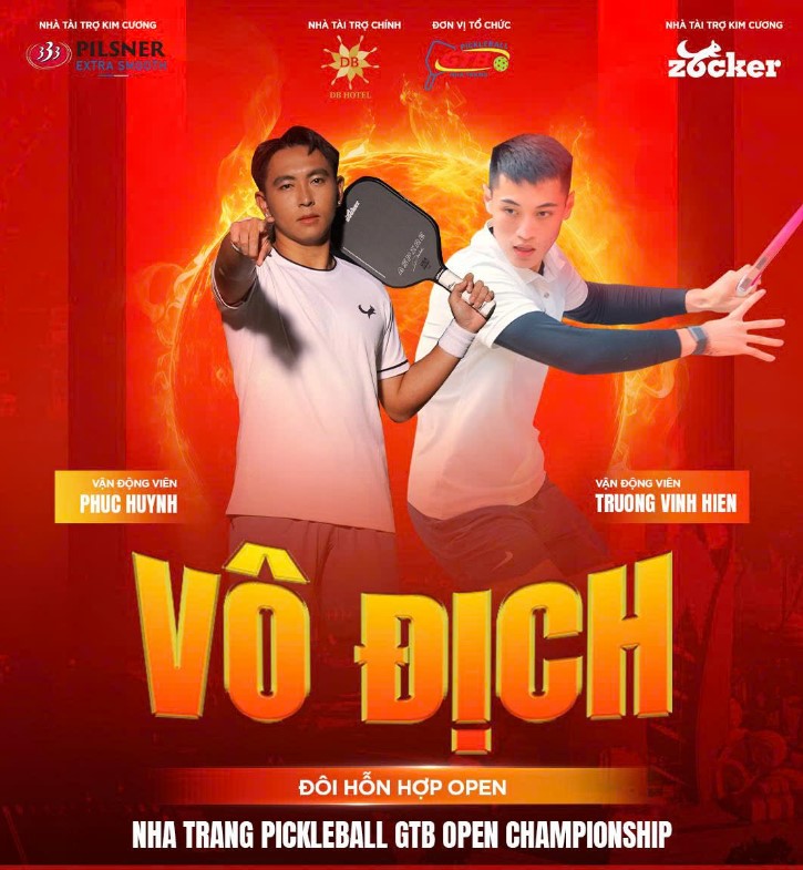 Thắng Lý Hoàng Nam và Linh Giang, cặp Phúc Huỳnh và Trương Vinh Hiển vô địch pickleball - Ảnh 1.