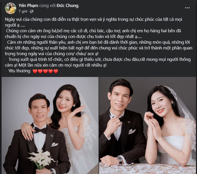 Hoa khôi bóng chuyền Phạm Thị Yến đẹp rạng trong ảnh cưới ở tuổi 40, thổ lộ tâm sự sau ngày trọng đại - Ảnh 1. Hoa khôi bóng chuyền Phạm Thị Yến đẹp rạng trong ảnh cưới ở tuổi 40, thổ lộ tâm sự sau ngày trọng đại - Ảnh 1.