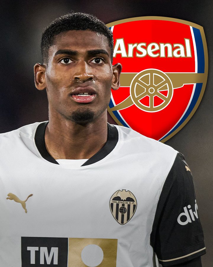 Arsenal đạt thoả thuận cá nhân với trung vệ Cristhian Mosquera từ Valencia