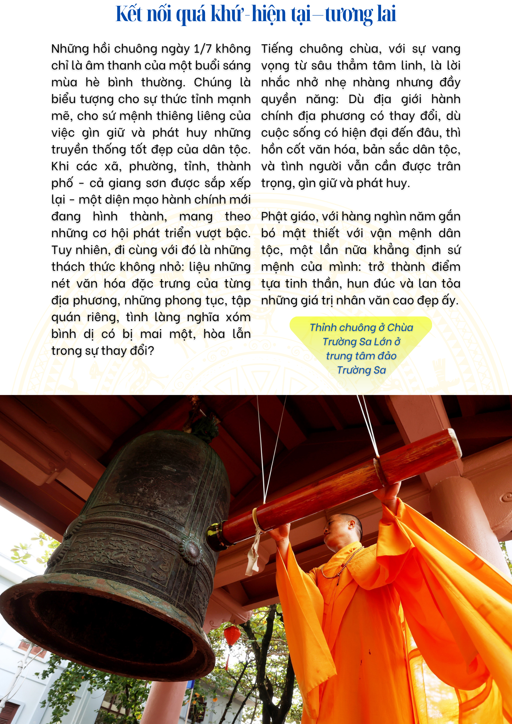 Tiếng chuông - lời hiệu triệu khắc sâu vào hồn cốt dân tộc  - Ảnh 2.