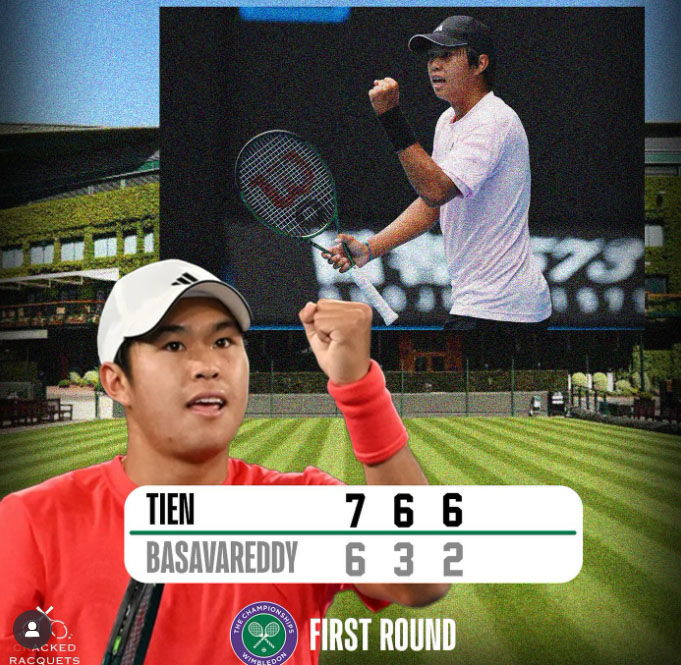 Wimbledon 2025 ngày mở màn: Medvedev bị loại sớm, Tsitsipas bỏ cuộc, tay vợt gốc Việt thẳng tiến - Ảnh 3.