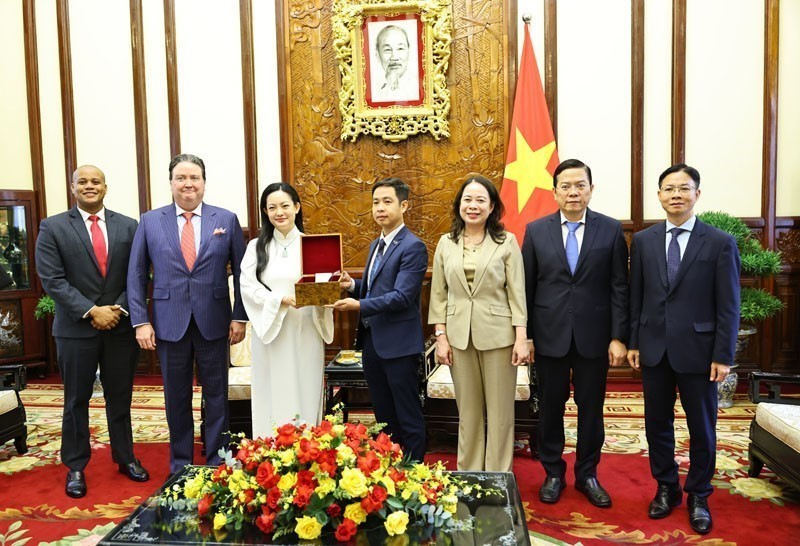 Phó Chủ tịch nước Võ Thị Ánh Xuân tiếp nữ phi hành gia Amanda Nguyễn - Ảnh 3.