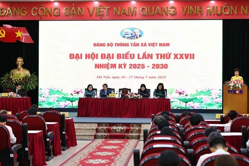 Đại hội đại biểu Đảng bộ Thông tấn xã Việt Nam lần thứ 27, nhiệm kỳ 2025 - 2030 (Phiên trù bị) - Ảnh 1.