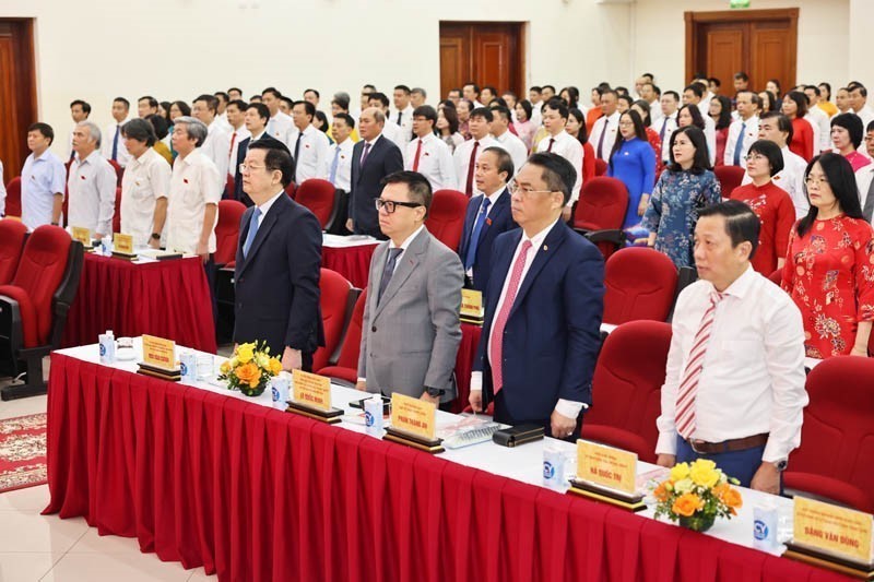 Phó Thủ tướng Mai Văn Chính dự Đại hội đại biểu Đảng bộ Thông tấn xã Việt Nam lần thứ 27, nhiệm kỳ 2025 - 2030 - Ảnh 6.