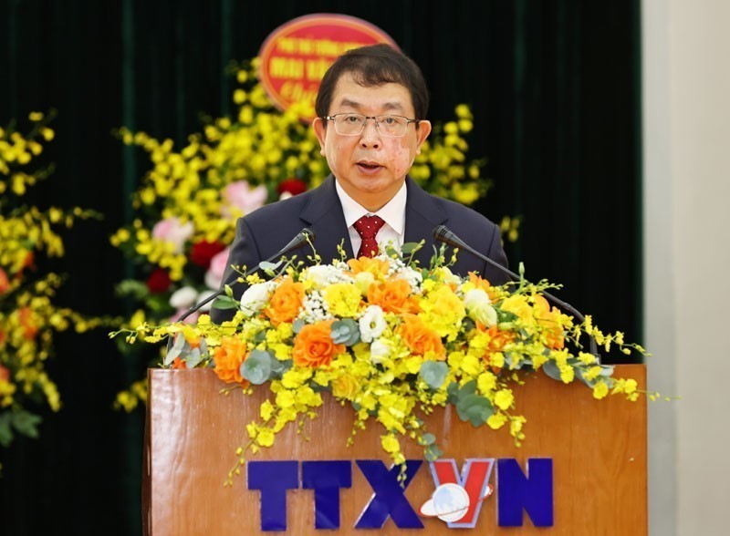 Phó Thủ tướng Mai Văn Chính dự Đại hội đại biểu Đảng bộ Thông tấn xã Việt Nam lần thứ 27, nhiệm kỳ 2025 - 2030 - Ảnh 8.