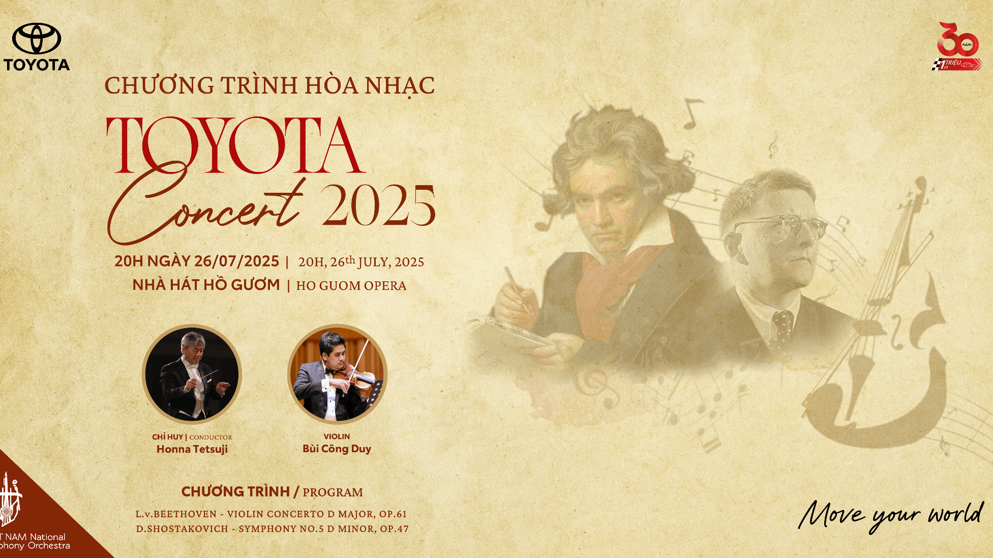 Hòa nhạc Toyota 2025: Nơi cảm xúc thăng hoa cùng âm nhạc cổ điển