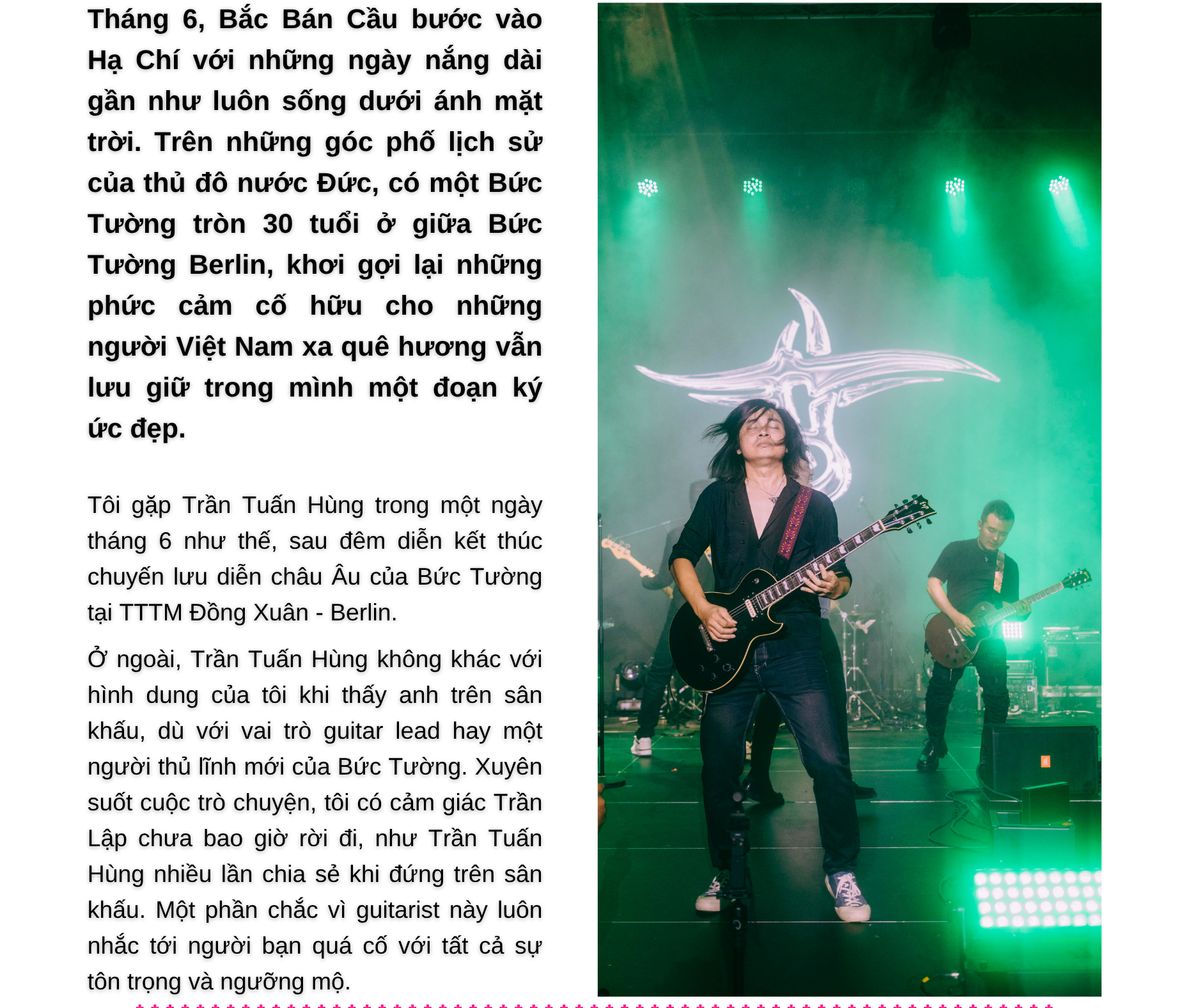 Bức Tường 30 tuổi: Trần Lập thắp lửa, Tuấn Hùng giữ lửa - Ảnh 1.