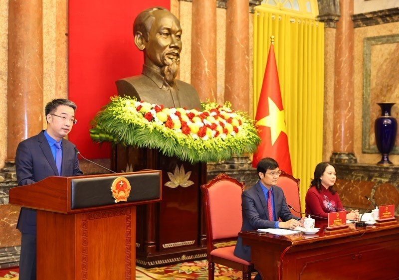 Phó Chủ tịch nước gặp mặt đại biểu tham gia Diễn đàn Trí thức trẻ Việt Nam toàn cầu lần thứ VI - Ảnh 7.
