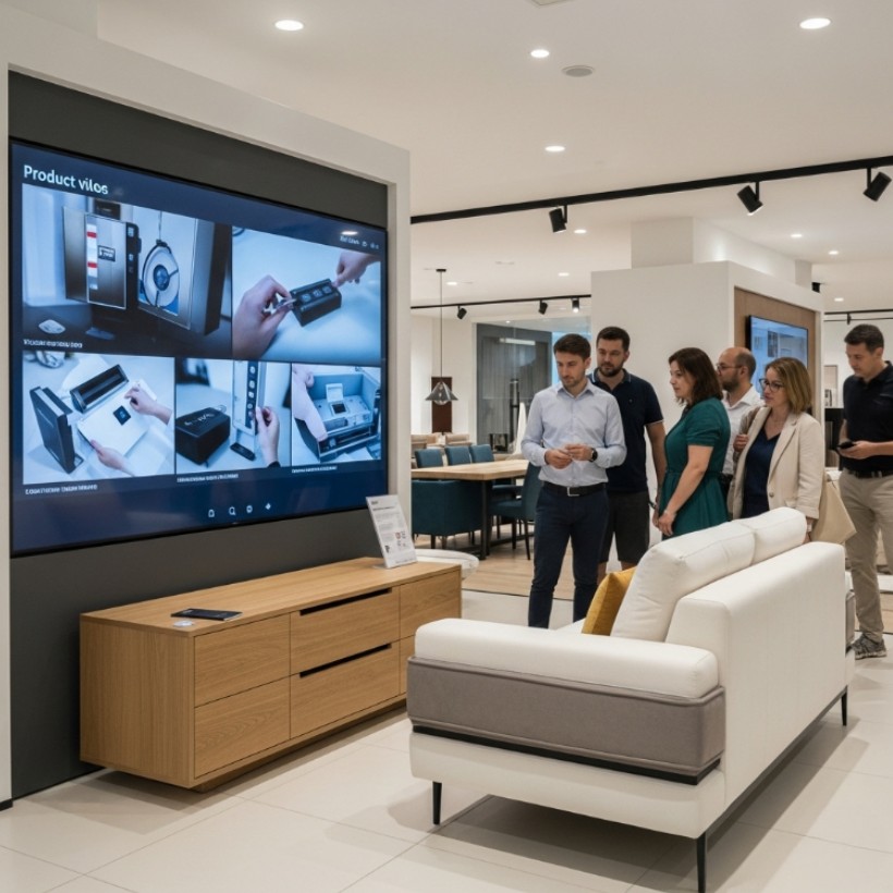 Nguyên tắc chung khi chọn vị trí lắp màn hình LED trong showroom nhỏ - Ảnh 2.