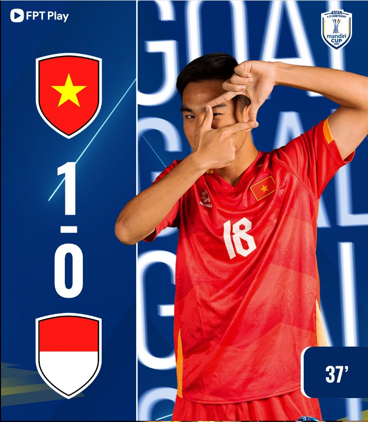 Cầu thủ mở tỉ số cho U23 Việt Nam ở chung kết U23 Đông Nam Á 2025 là ai? - Ảnh 1.