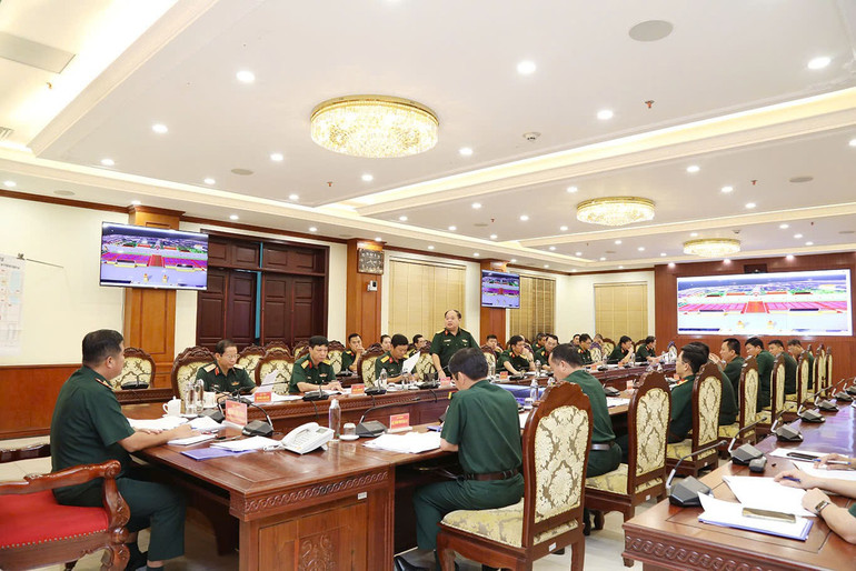 Tiểu ban diễu binh, diễu hành A80 làm việc với Bộ Tư lệnh Thủ đô và Bộ Tư lệnh 969 - Ảnh 2.